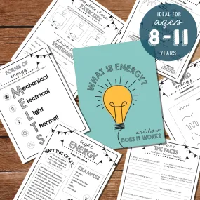 Kids Science Activity Sheets - Printable Energy Activity Sheets