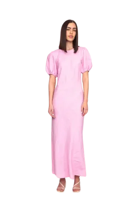 Kos Linen Dress Pink