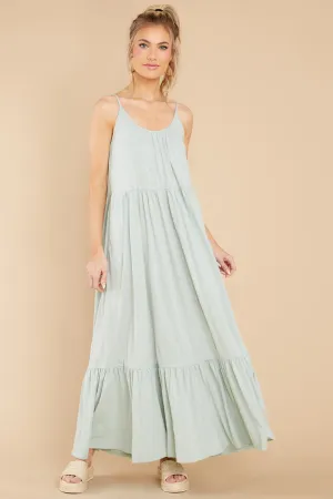 Lido Slub Seaglass Maxi Dress