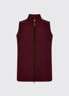 Lifford Men's Fleece Vest - Ox Blood