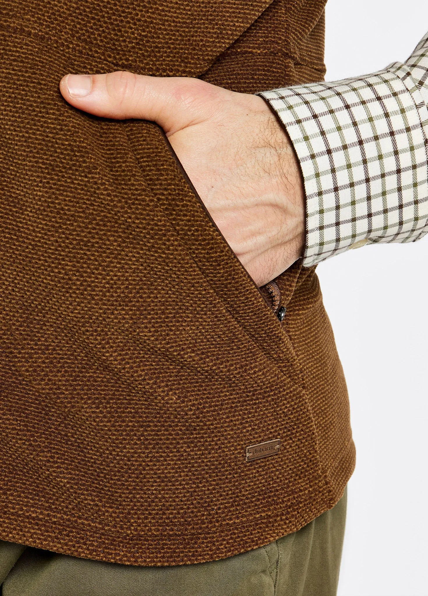 Lifford Men's Fleece Vest - Walnut