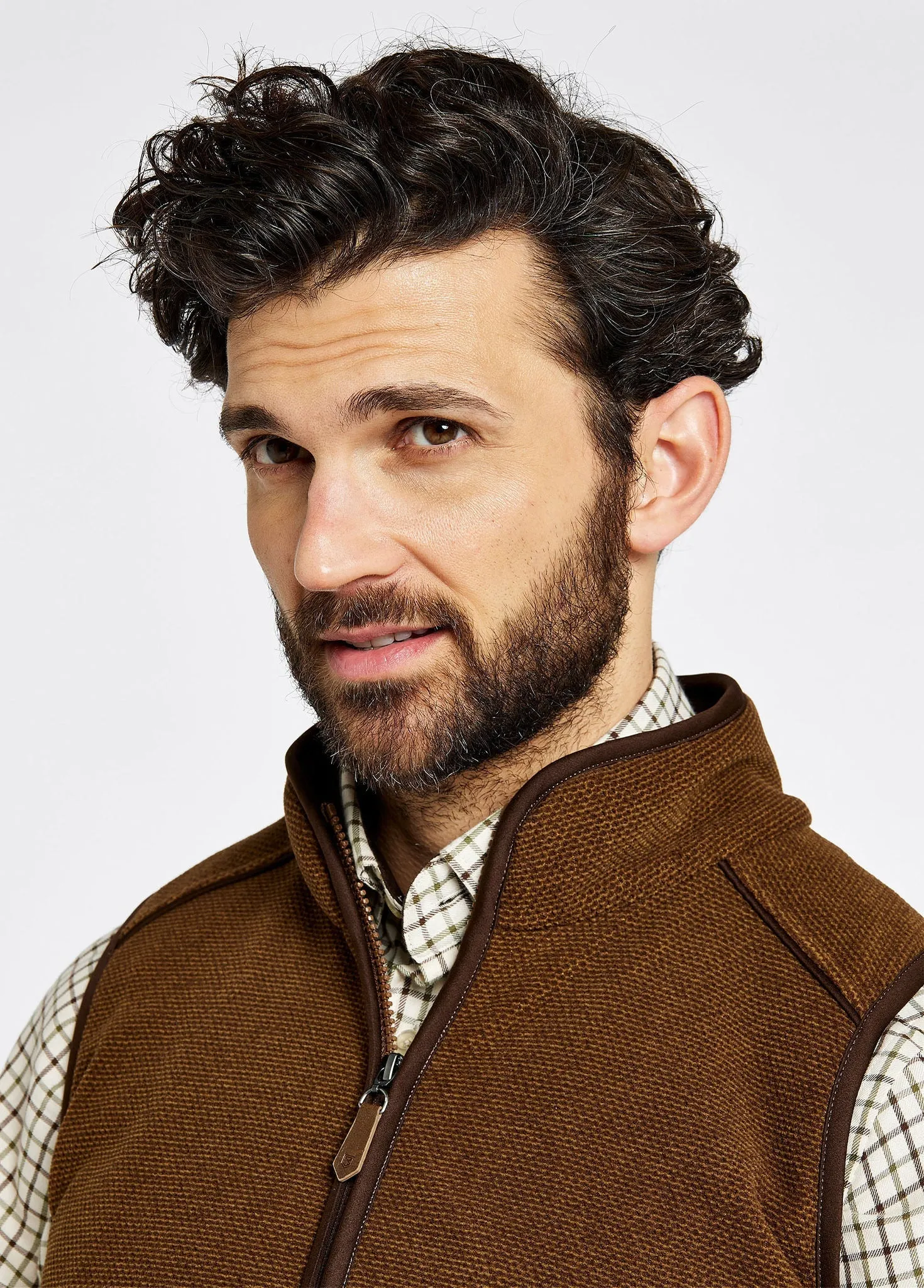 Lifford Men's Fleece Vest - Walnut