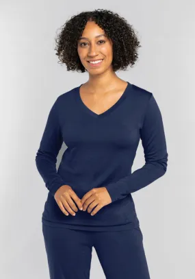 Lily V Neck Lounge Top - Starry Night