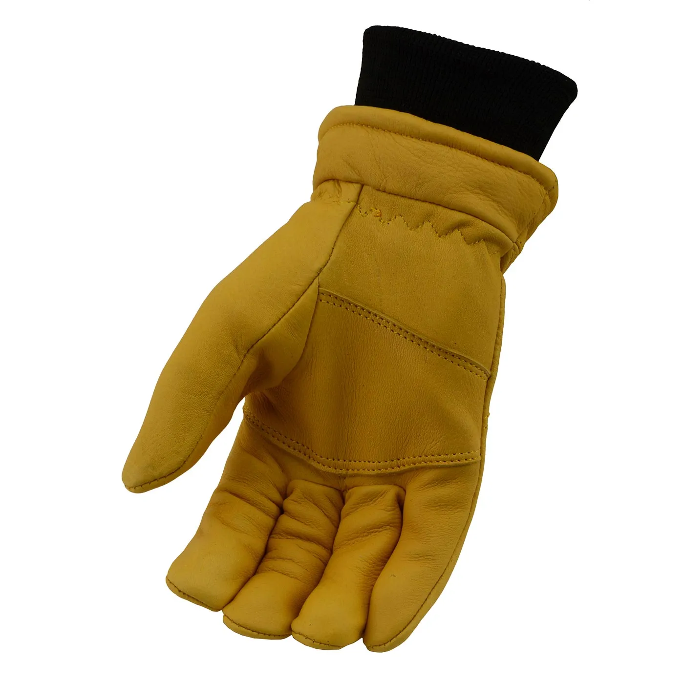 M Boss Motorcycle Apparel BOS37546 Men's Yellow and Black Full Grain