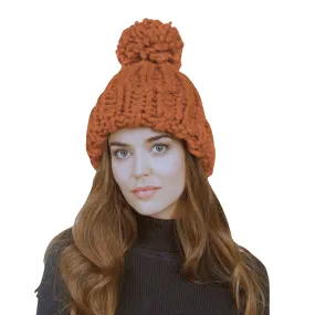 MARCUS ALDER - Chunky-Knit with Pom Beanie