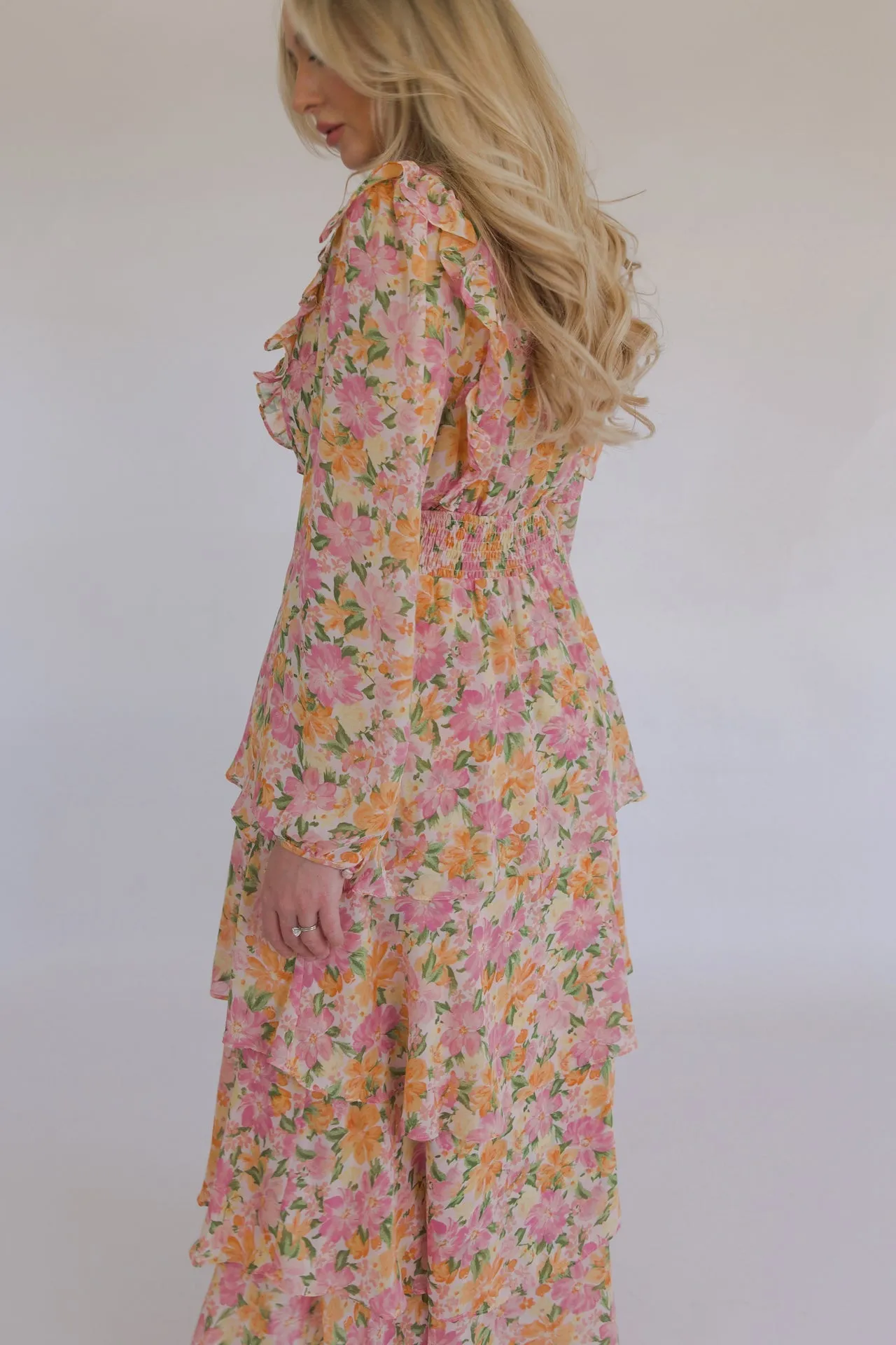 Matilde Floral Ruffle Maxi Dress