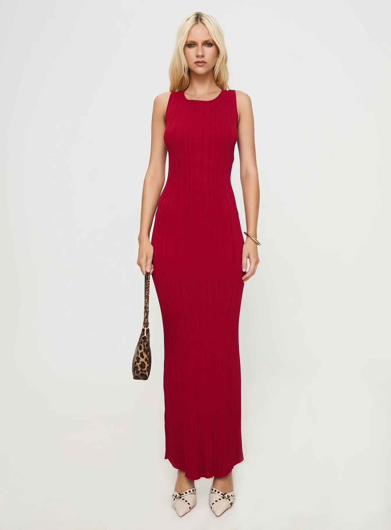 Mayok Maxi Dress Burgundy