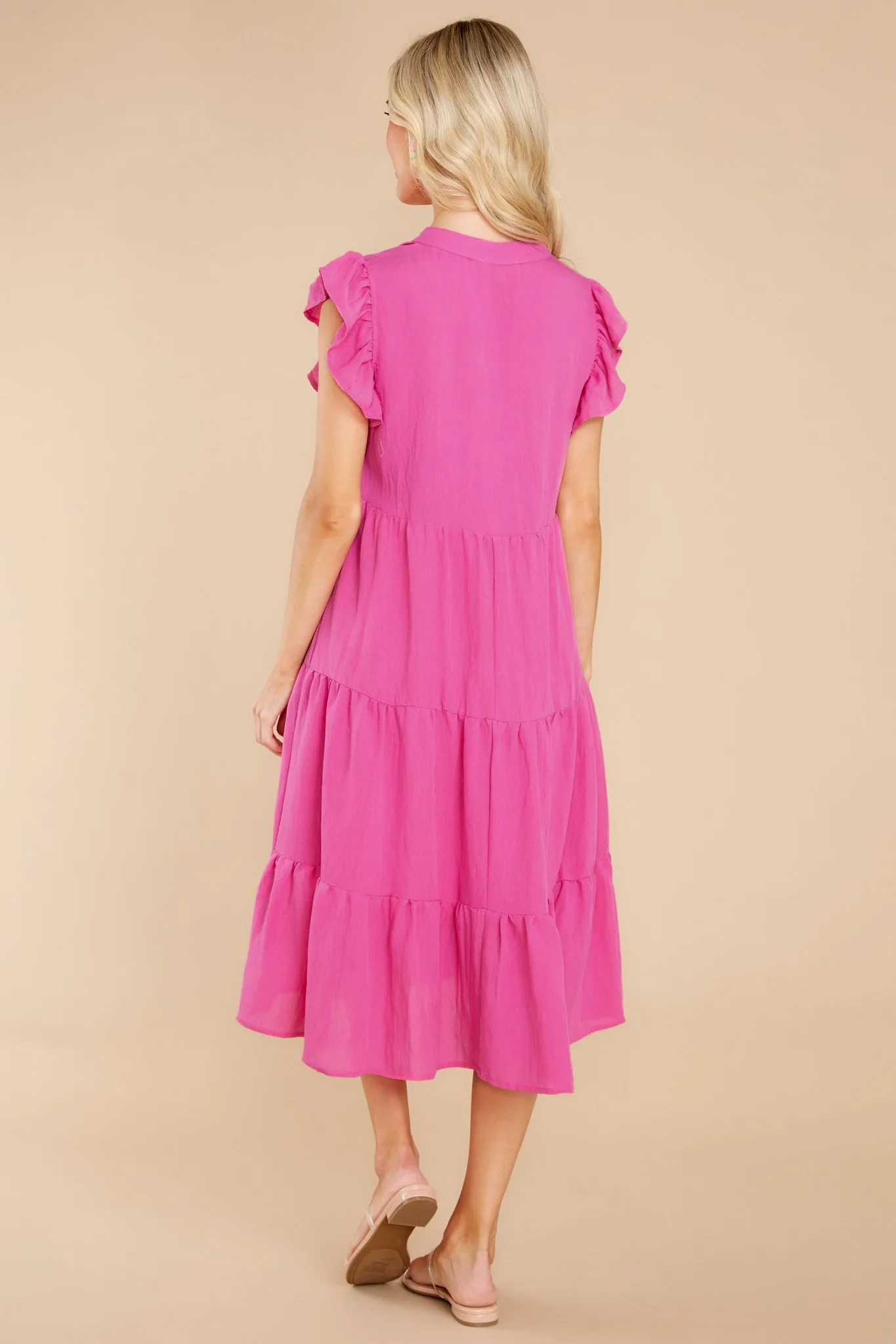 Meaningful Ways Fuchsia Midi Dress