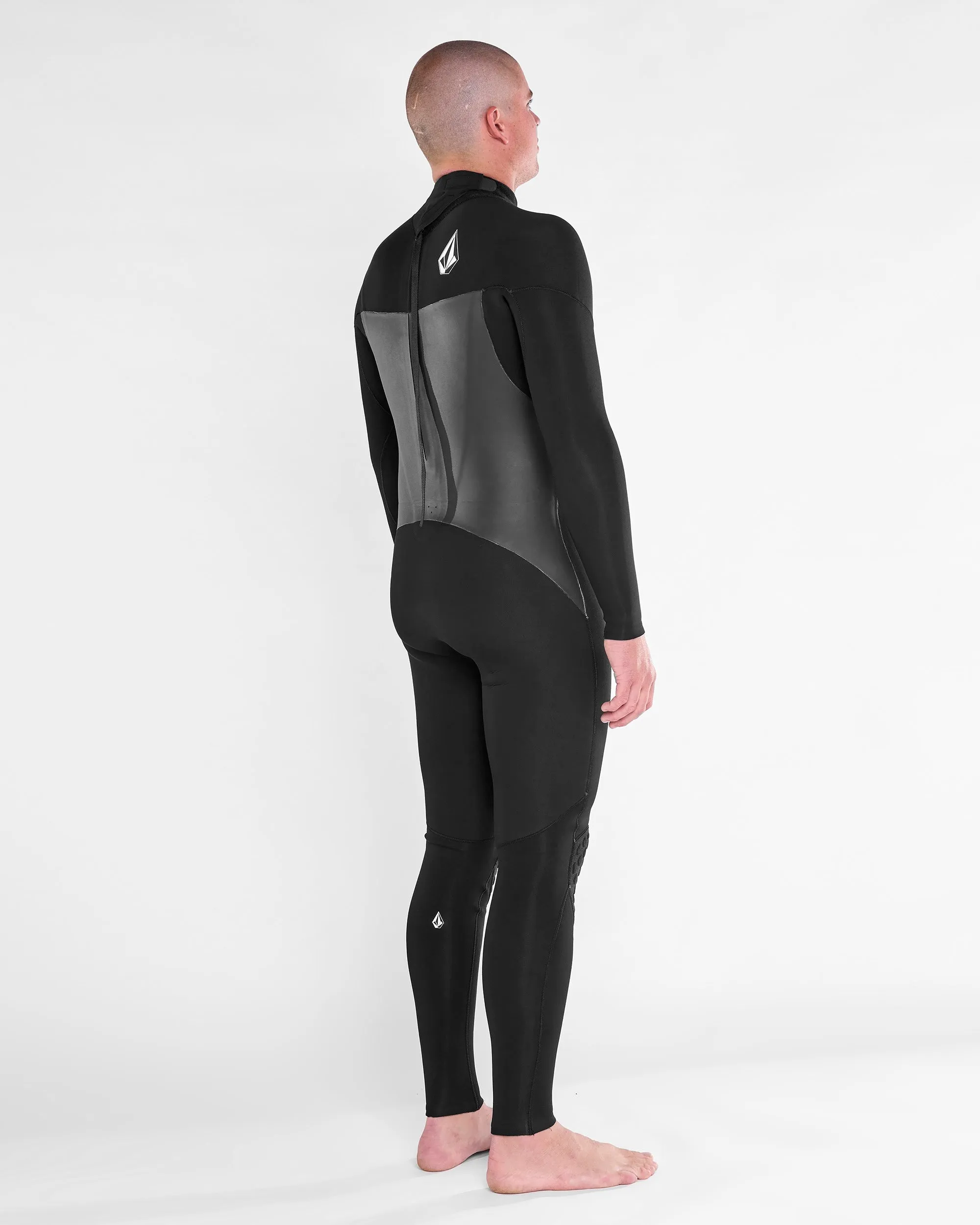 Mens Modulator 3/2mm Long Sleeve Back Zip Fullsuit - Black