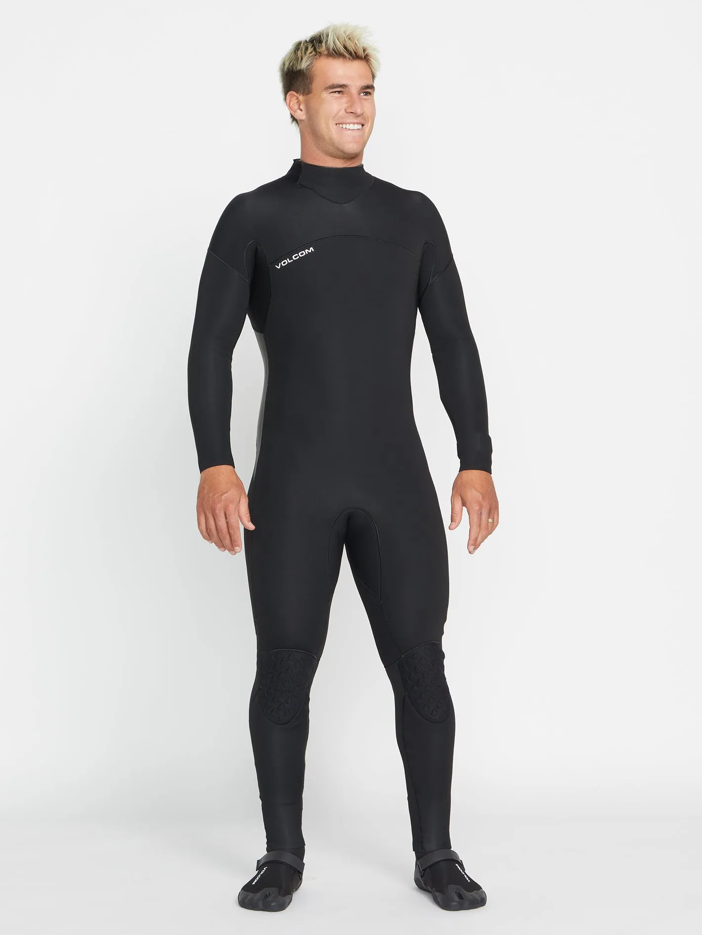 Mens Modulator 3/2mm Long Sleeve Back Zip Fullsuit - Black