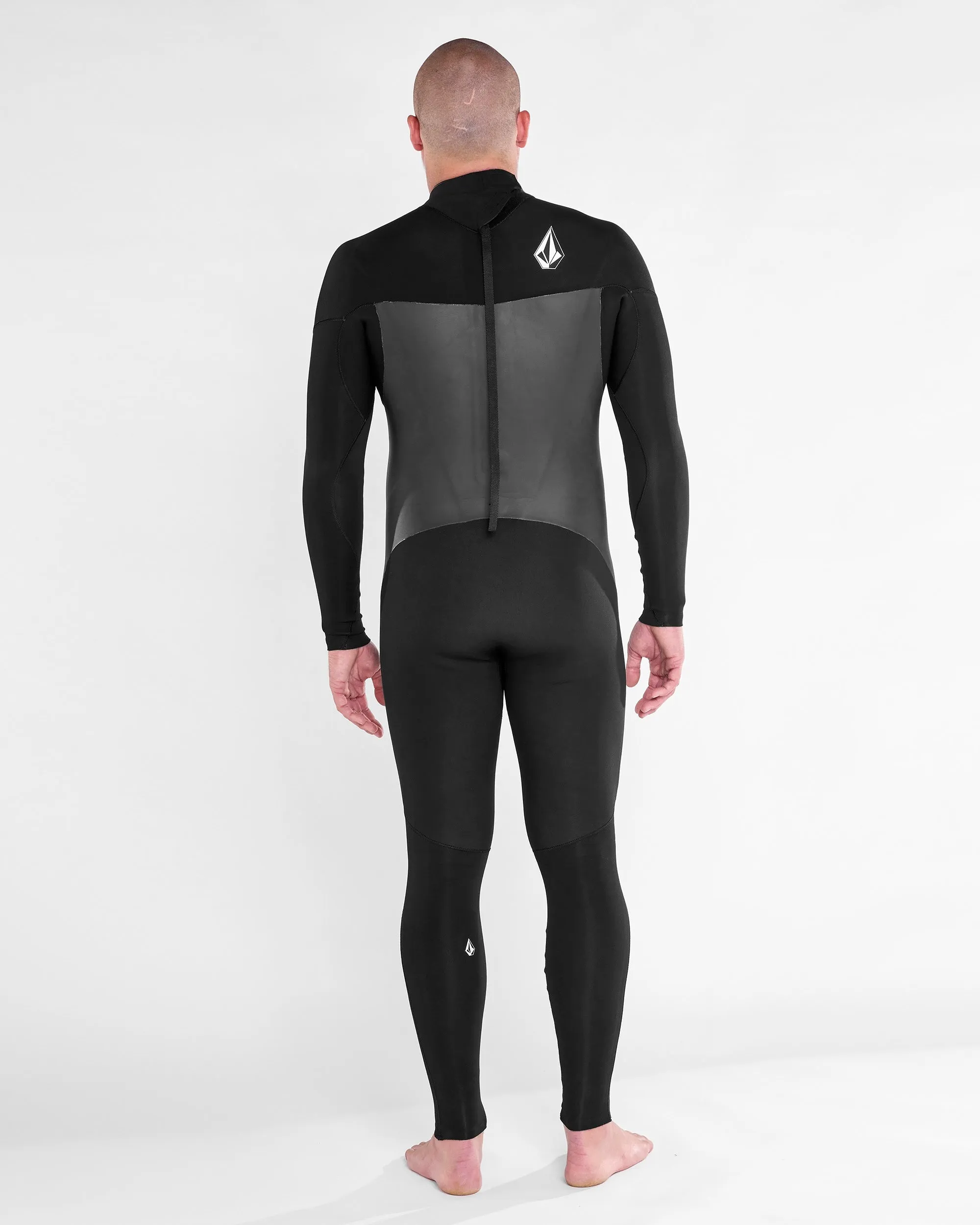 Mens Modulator 3/2mm Long Sleeve Back Zip Fullsuit - Black