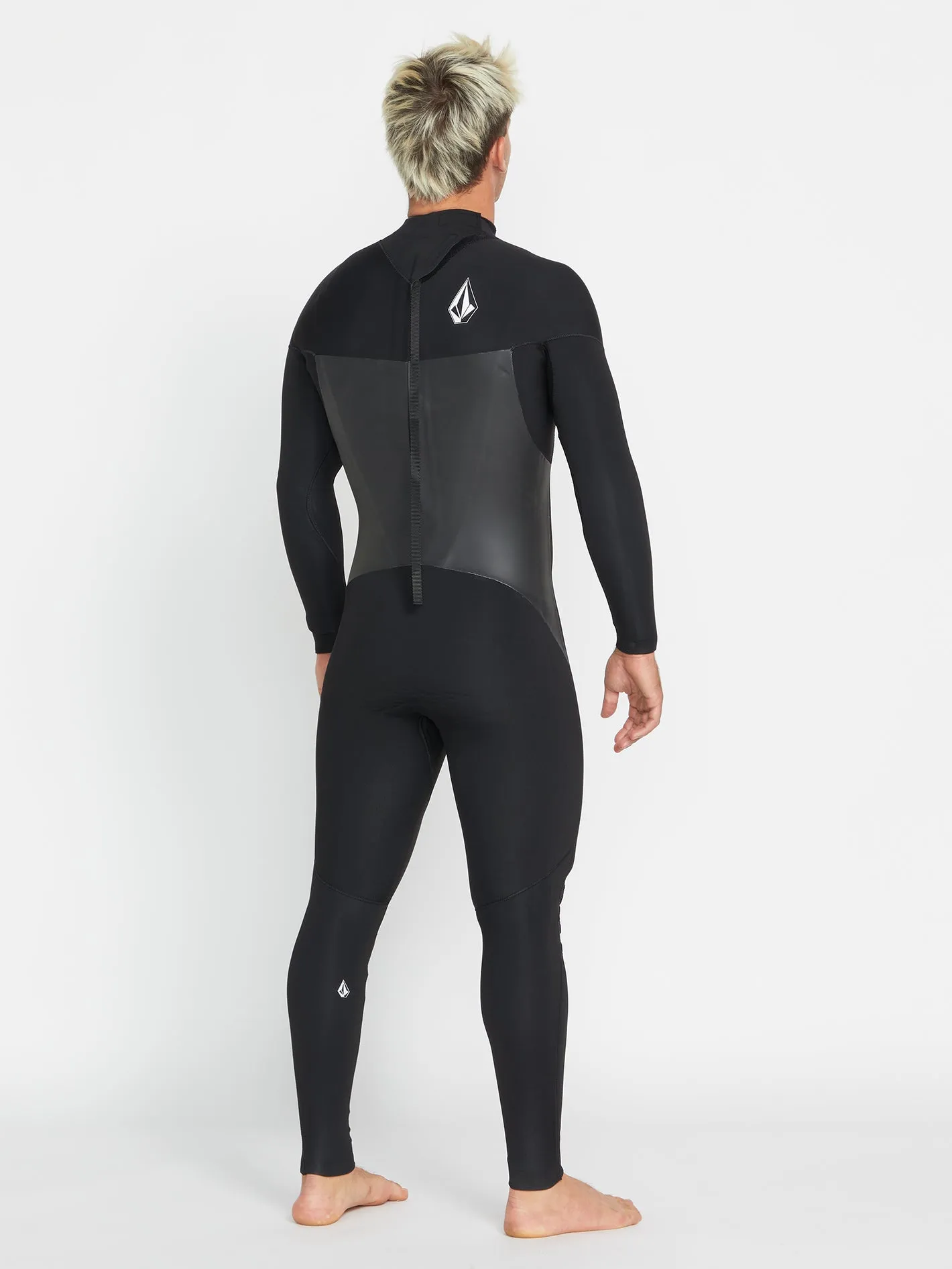 Mens Modulator 3/2mm Long Sleeve Back Zip Fullsuit - Black