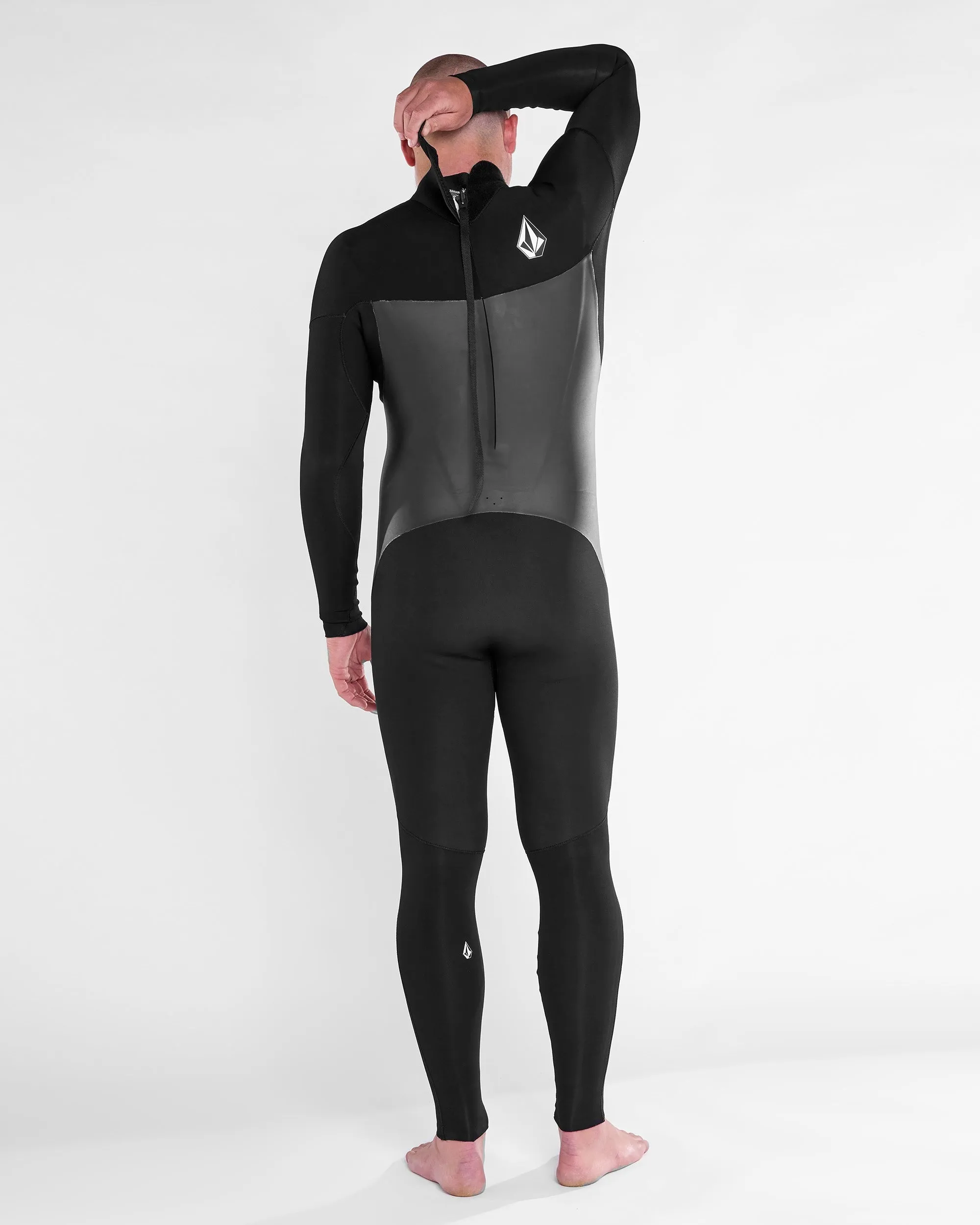 Mens Modulator 3/2mm Long Sleeve Back Zip Fullsuit - Black