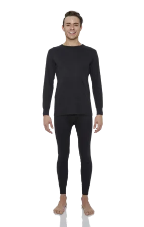 Men's Solid Thermal Set