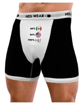 Mexican American 100 Percent Me Mens Boxer Brief Underwear