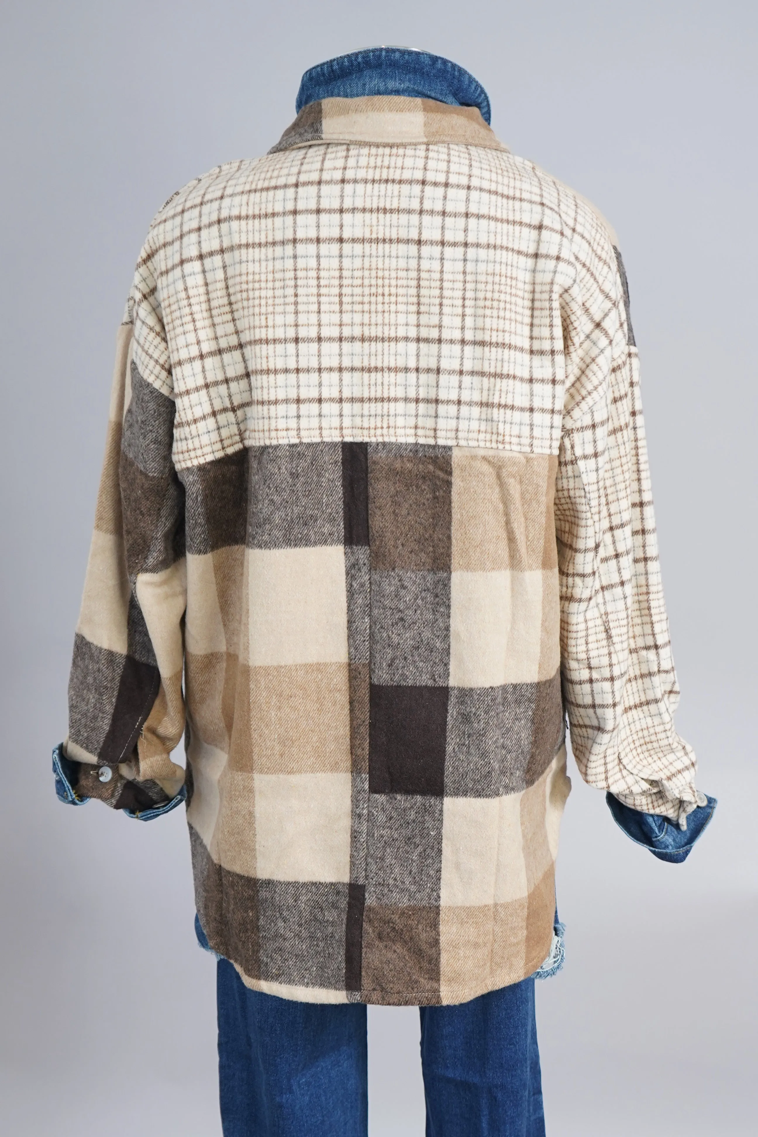 Mixed Plaid Shacket