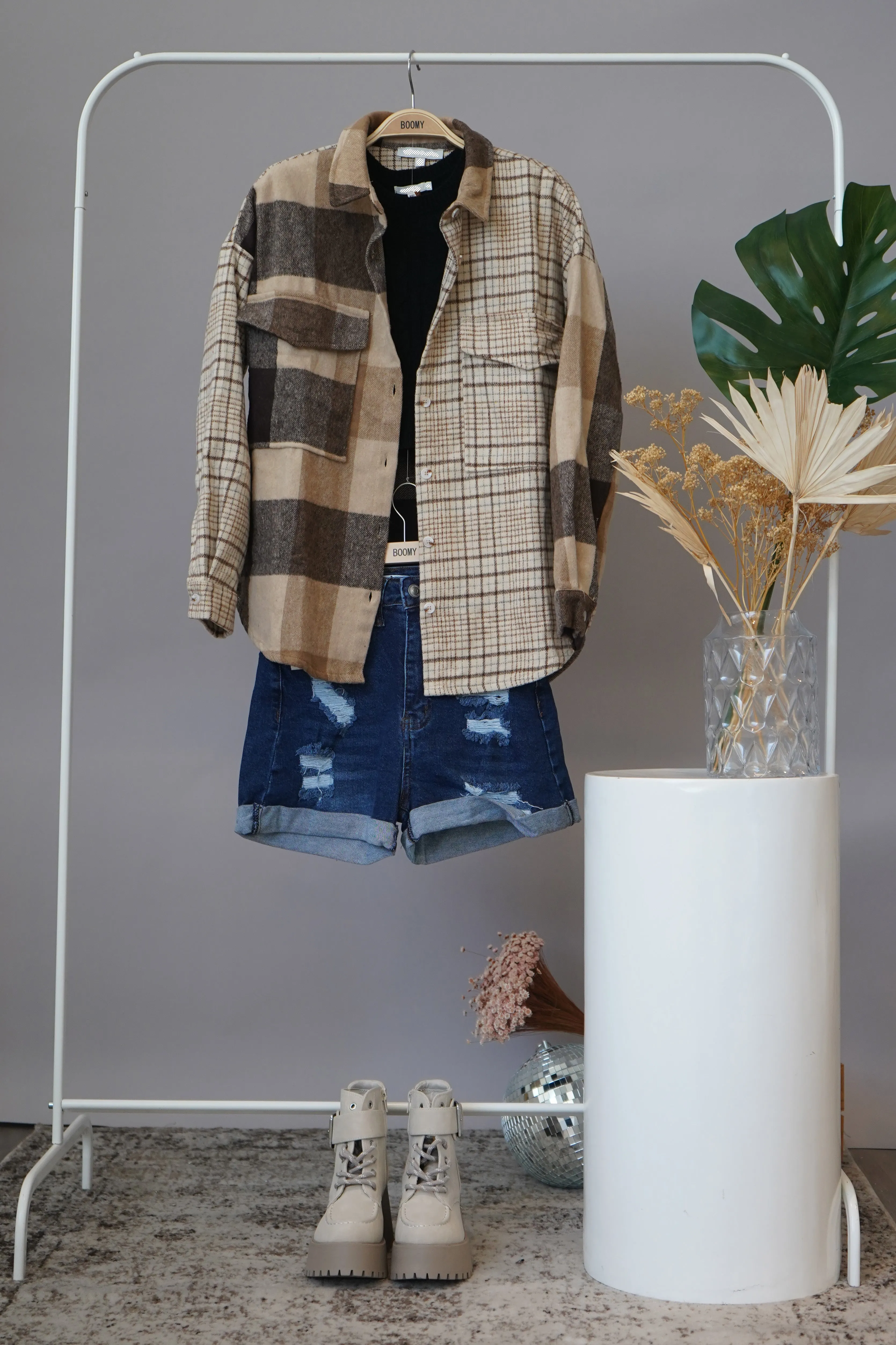 Mixed Plaid Shacket