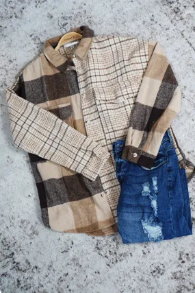 Mixed Plaid Shacket