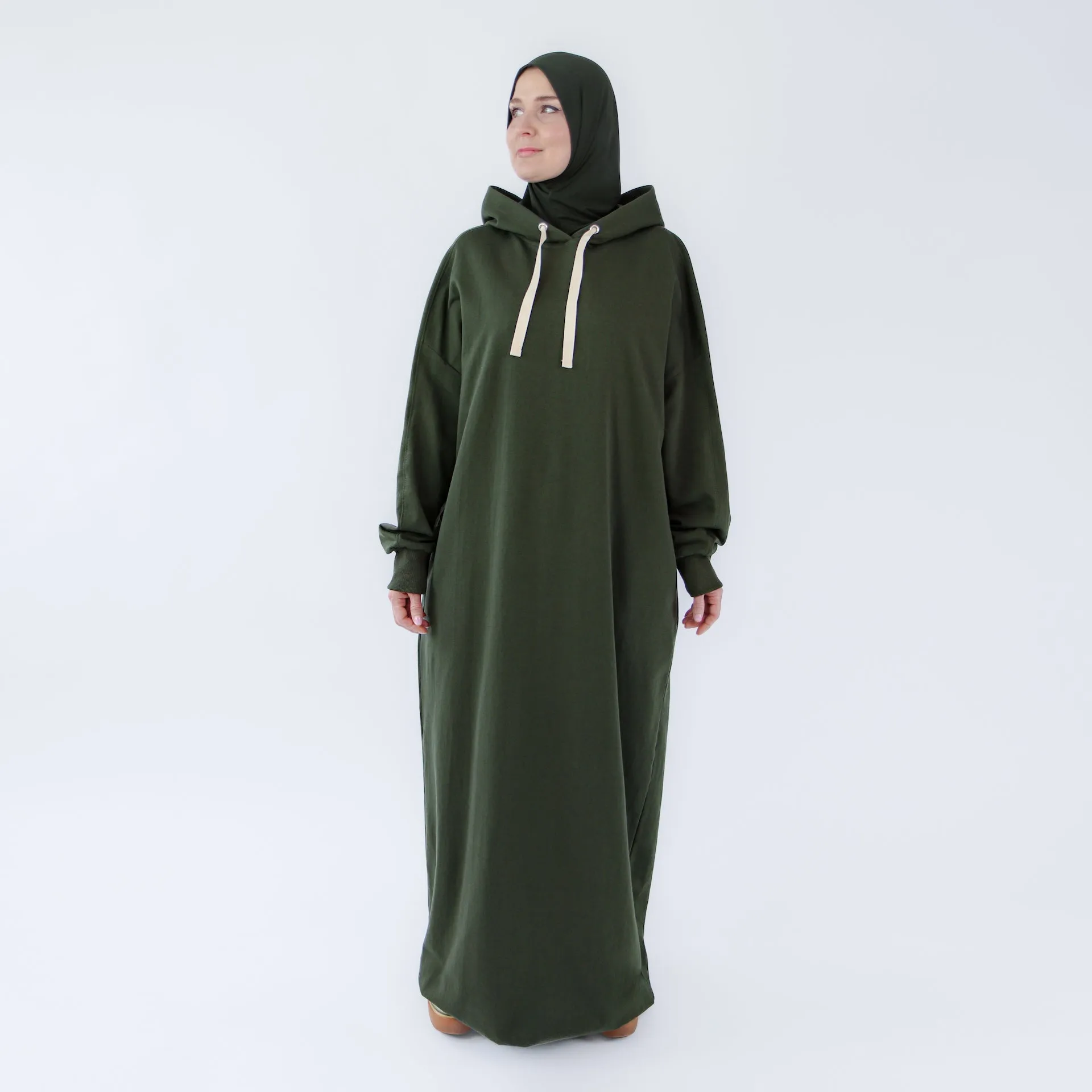 Muslim dress for women "Khaki Oasis" abaya dress style