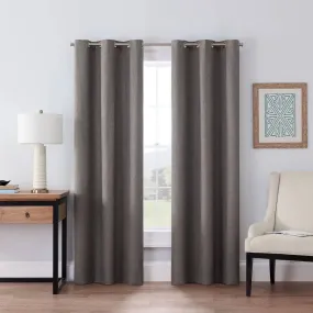 New - 1pc 42"x108" Blackout Windsor Window Curtain Panel Smoke - Eclipse