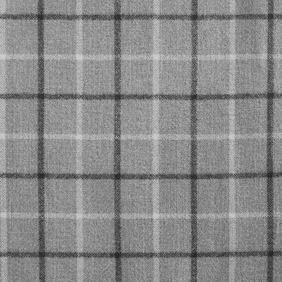 New - 50"x95" Madison Park Light Filtering Preston Plaid Rod Pocket and Back Tab Curtain Panel with Fleece Lining Gray