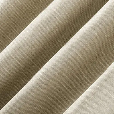 New - 50"x96" Archaeo Total Blackout Textured Linen Blend Grommet Top Curtain Panel Stone