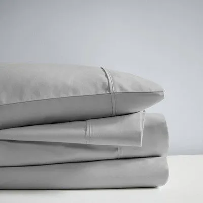 New - California King 1000 Thread Count Cotton Blend Solid Sheet Set Gray - Beautyrest