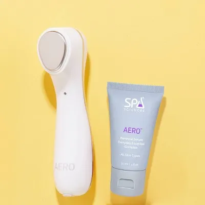 New - Spa Sciences AERO Sonic, Ionic & Thermal Anti-Aging Skincare Infusion Device