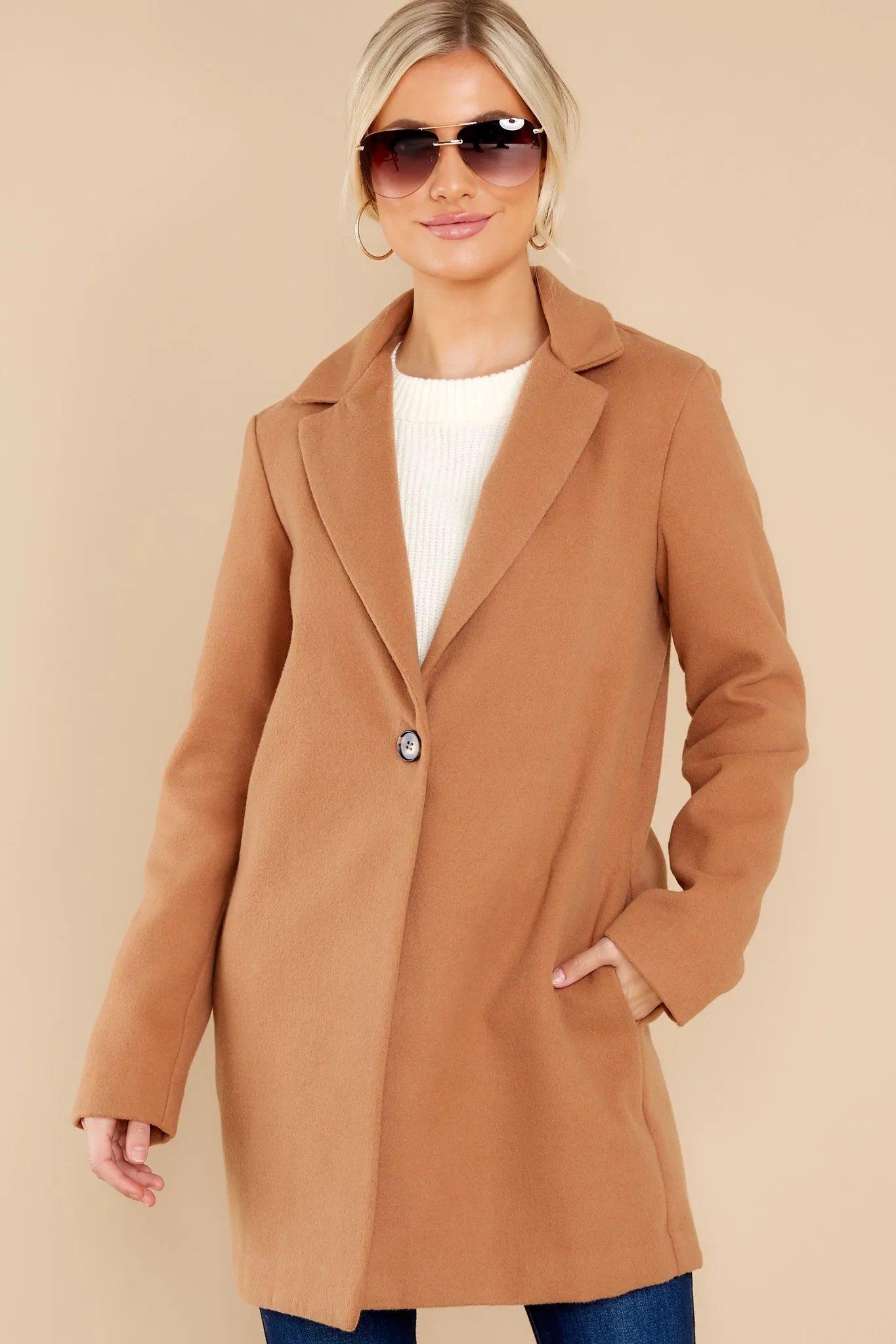 New York Nights Camel Coat