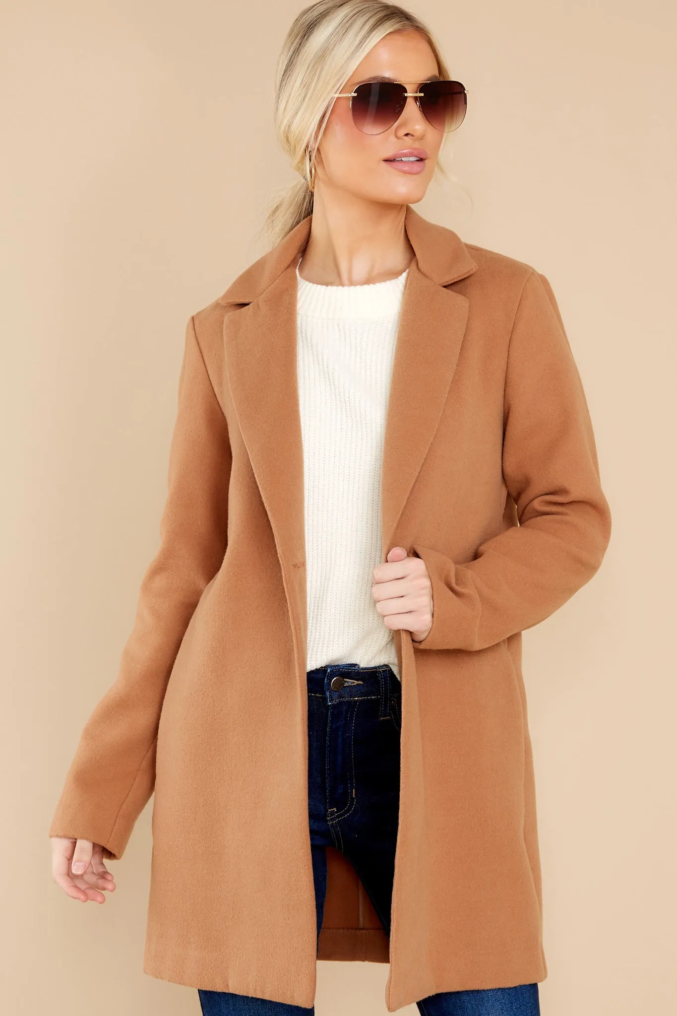 New York Nights Camel Coat