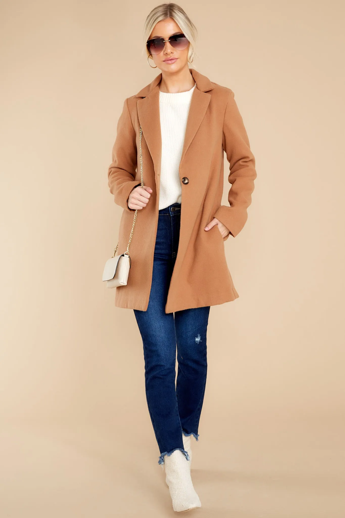 New York Nights Camel Coat