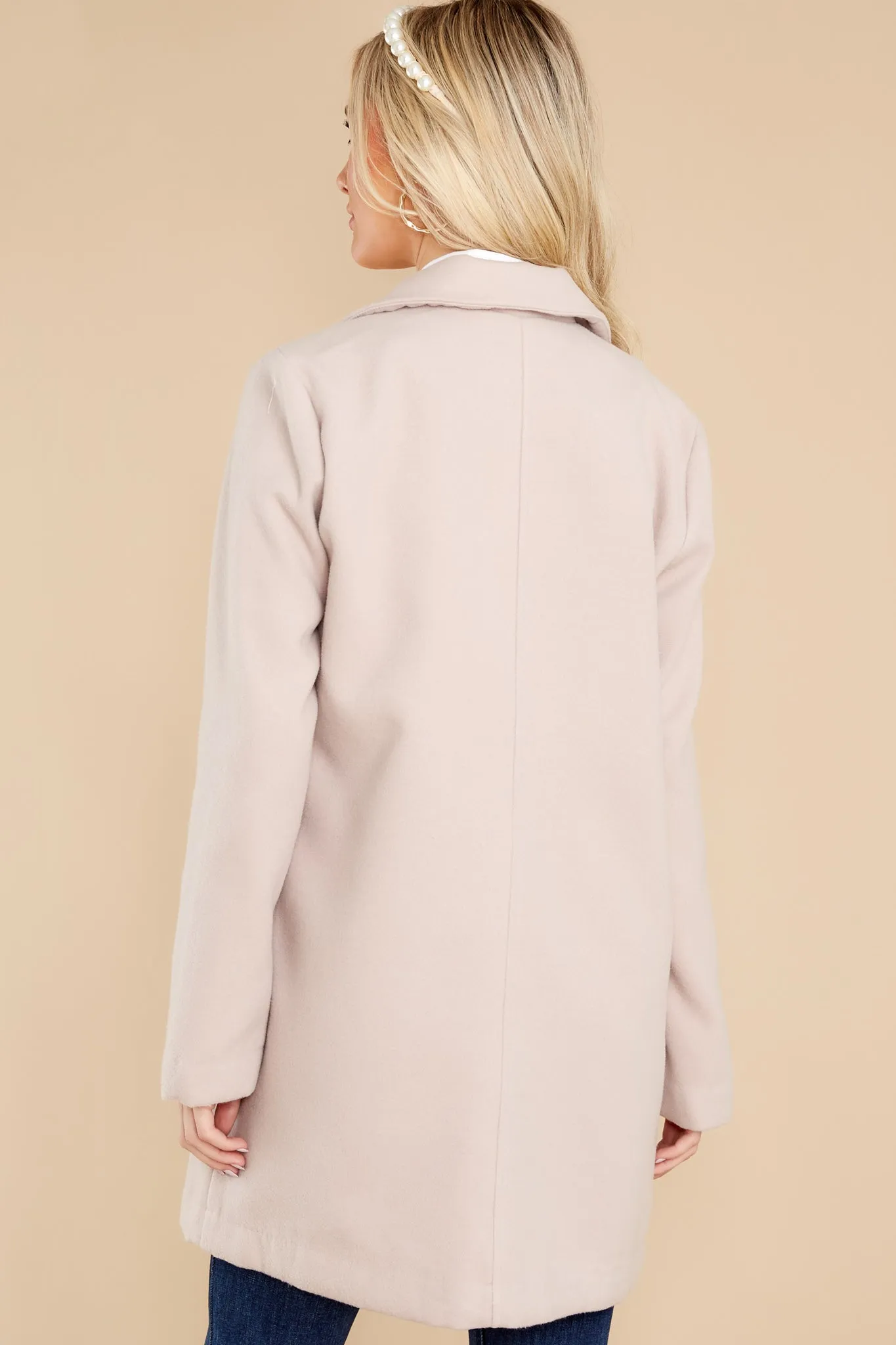 New York Nights Light Taupe Coat