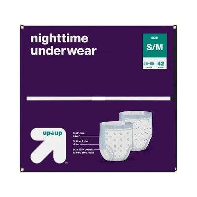 Nighttime Underwear - Size S/M - 42ct - up & up