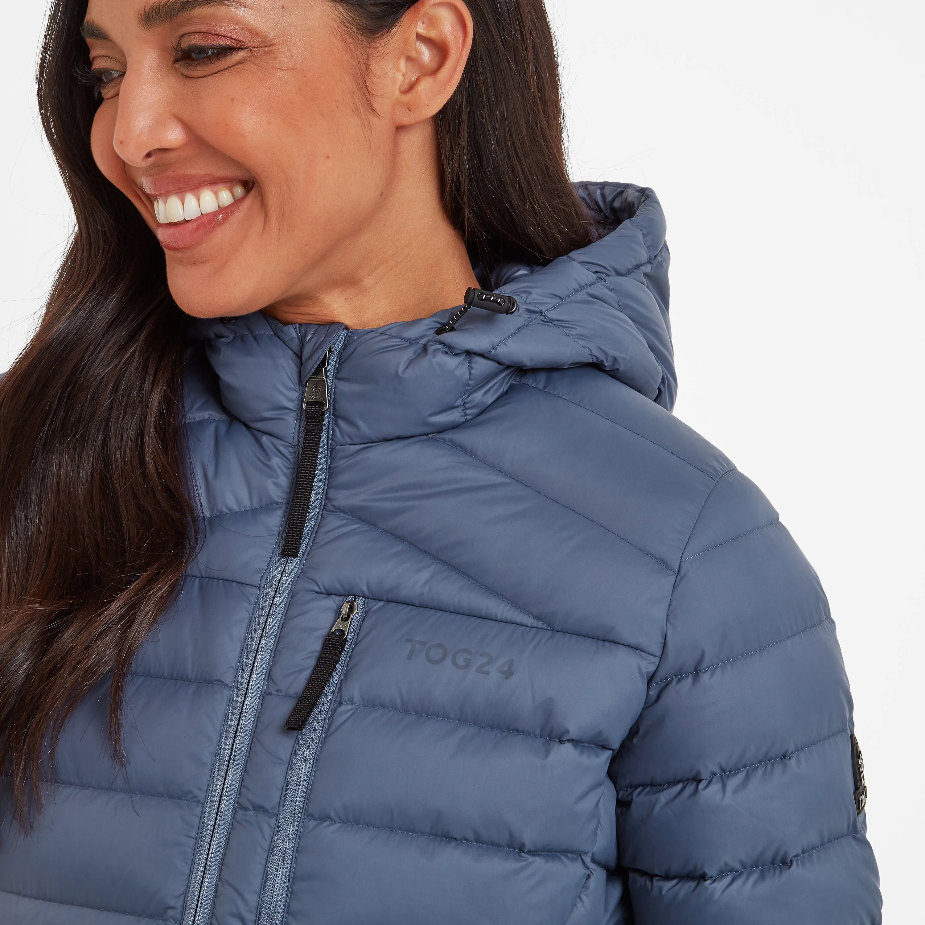 North RDS Womens Hooded Jacket - Blue Stone