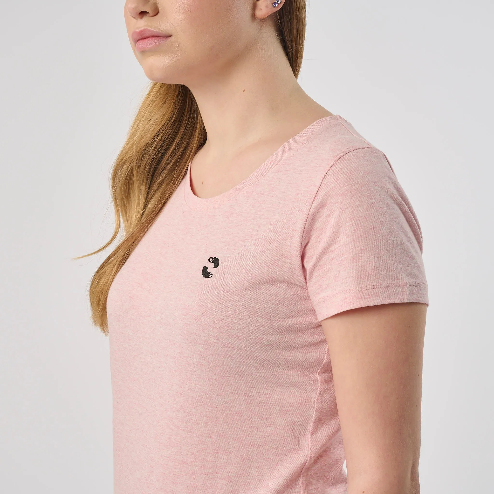 Omnitau Women's Organic Cotton Fitted T-Shirt - Light Pink