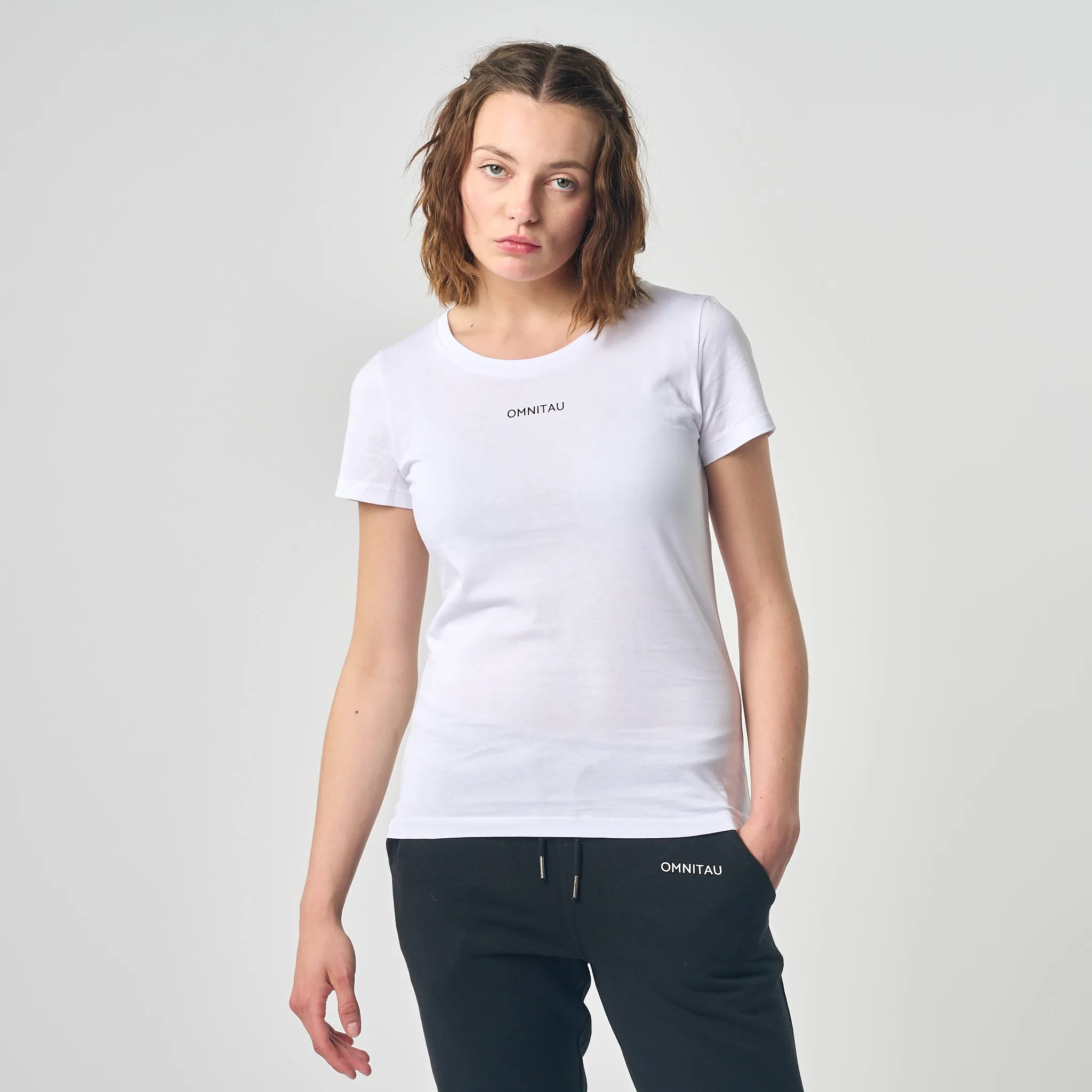 Omnitau Women's Winchester Organic Cotton Crew Neck T-Shirt - White