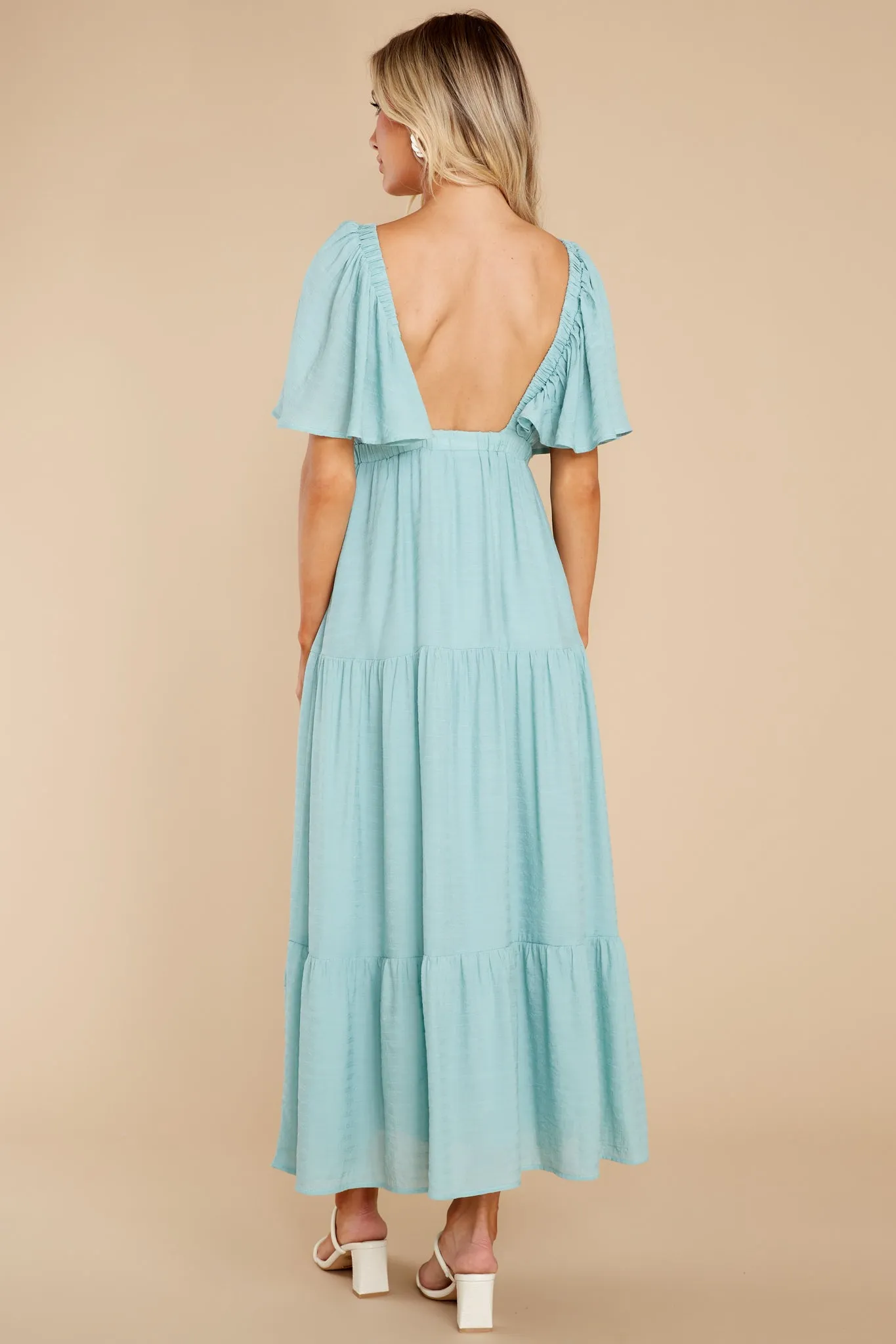 One More Chapter Dusty Sage Maxi Dress