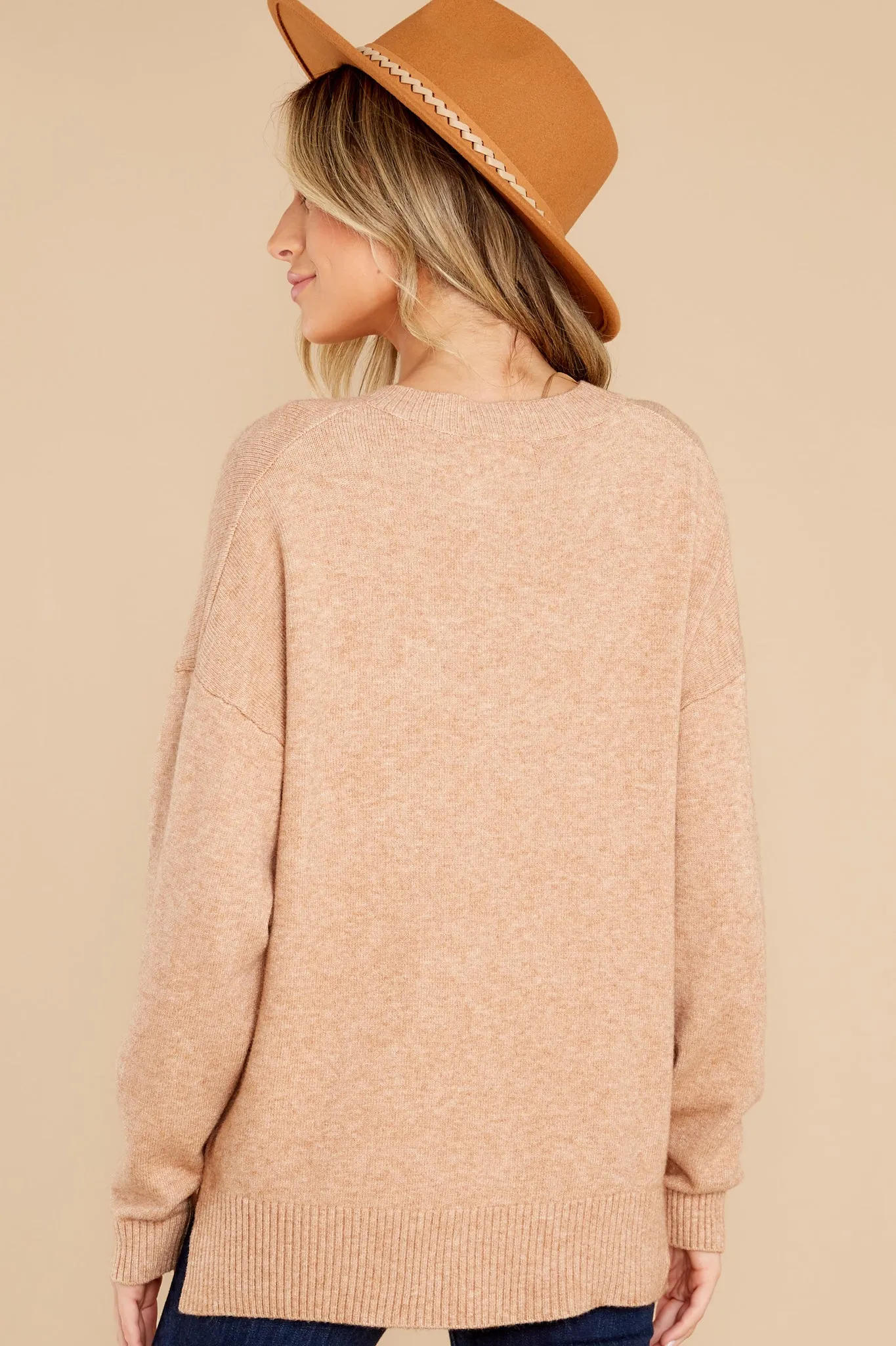 Only A Memory Heather Camel Sweater