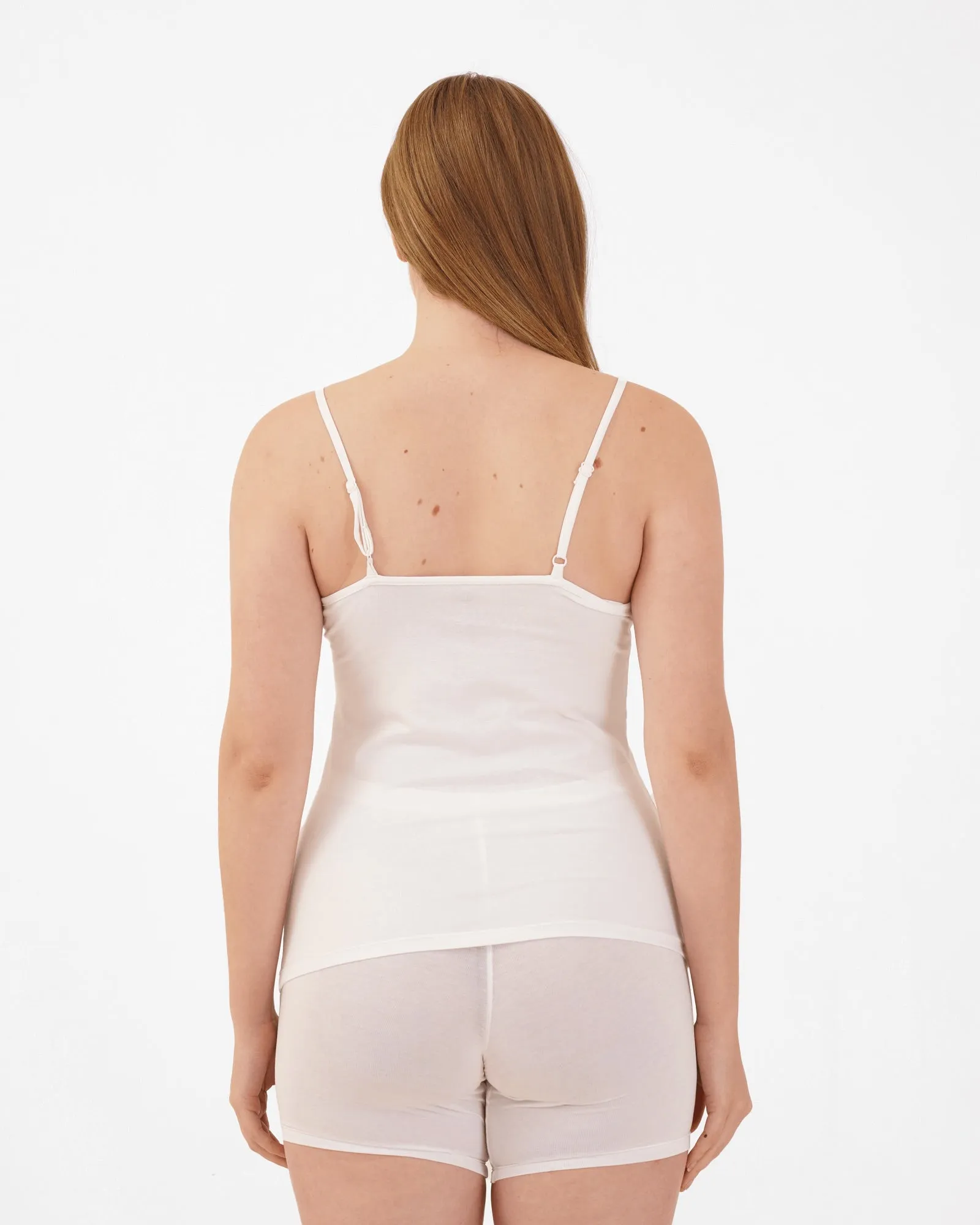 Organic Cotton Camisole- (Pack of 2), White