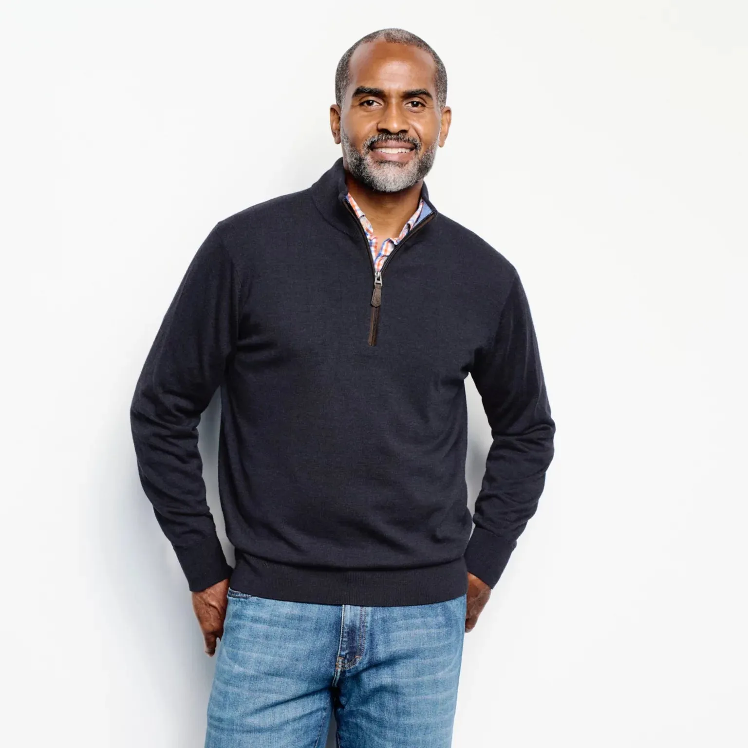 ORVIS MERINO QUARTER ZIP SWEATER 2.0