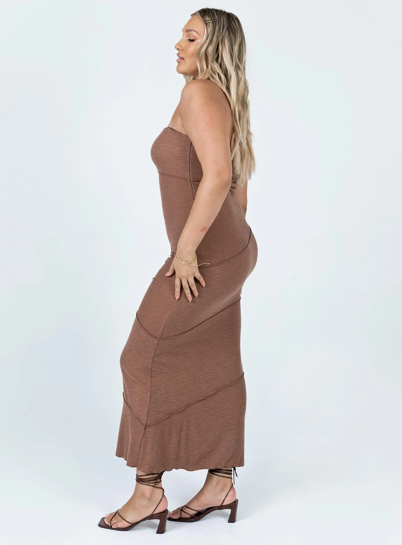 Oscar Midi Dress Brown