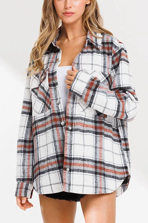 Oversized Flannel Jacket