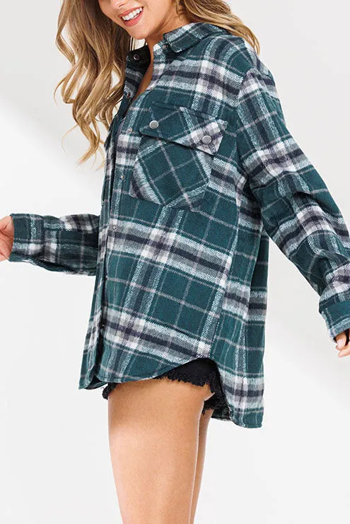 Oversized Flannel Jacket