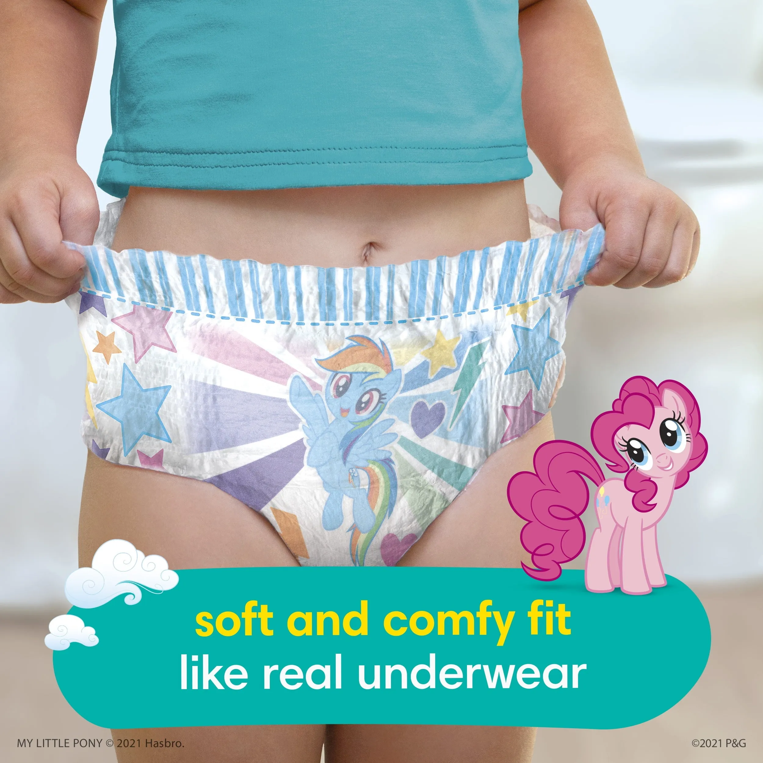 Pampers Easy Ups My Little Pony Training Pants Toddler Girls Size 6 4T-5T 18 Count