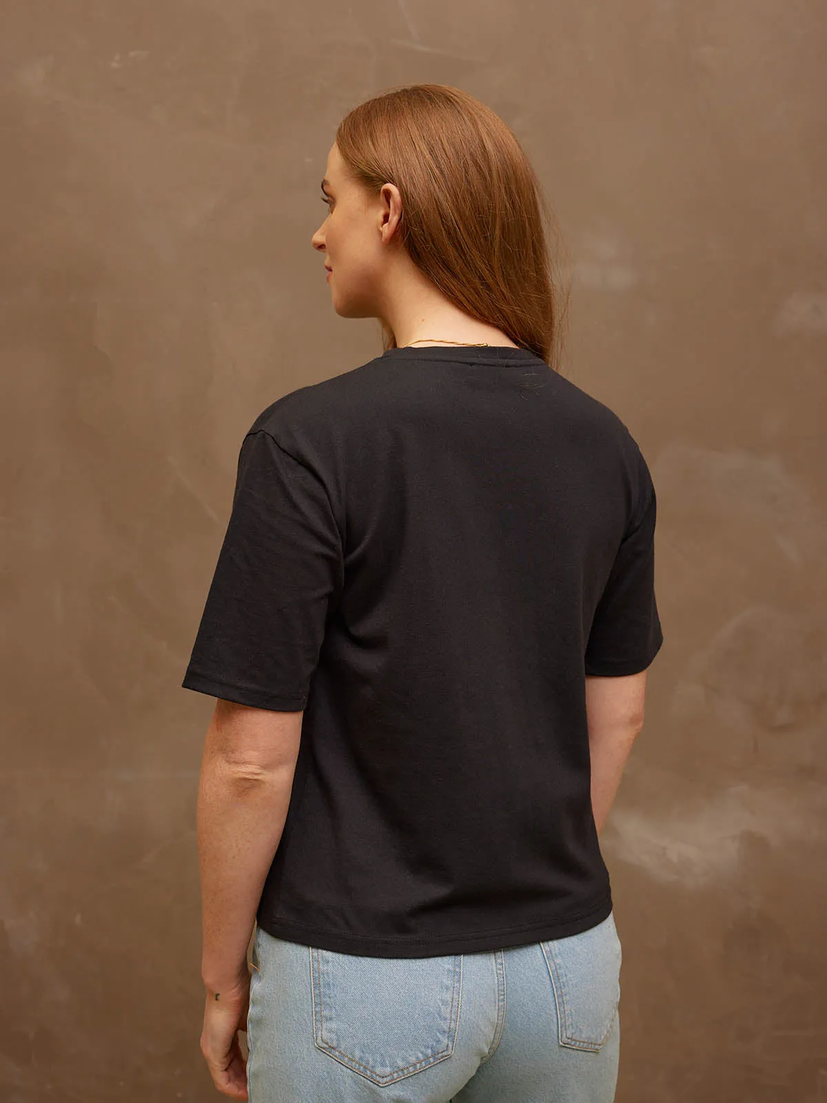 Penny - Boxy T Shirt - Black