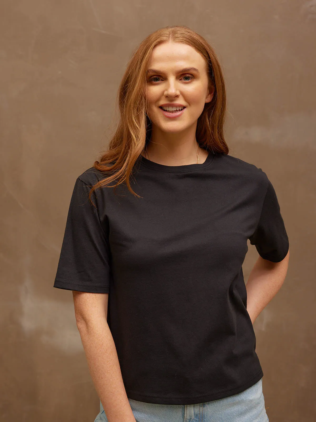 Penny - Boxy T Shirt - Black