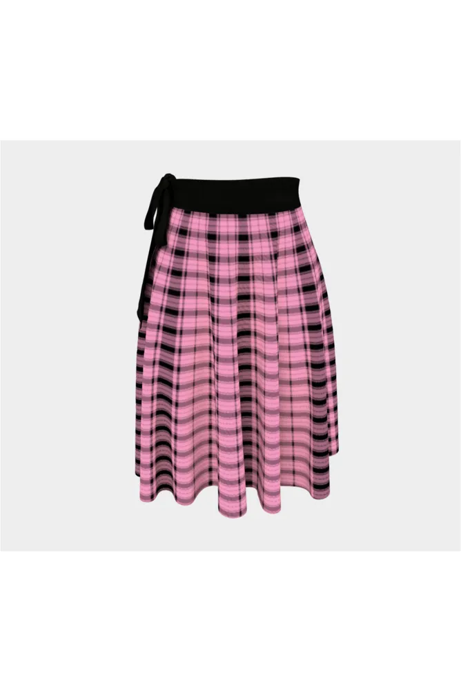 Plaid Panther Wrap Skirt