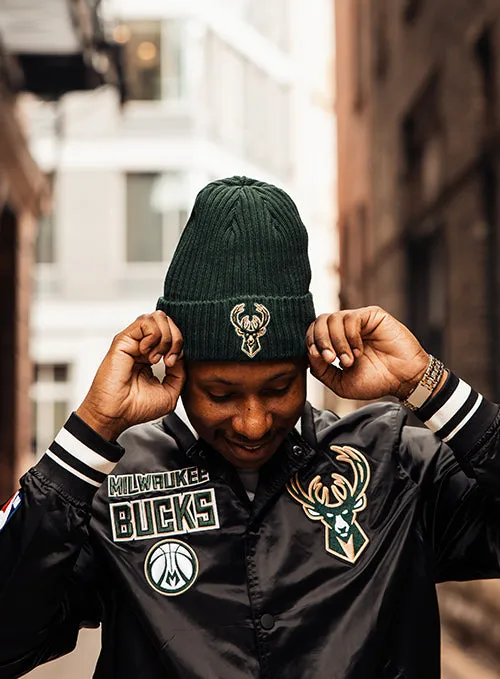 Pro Standard Milwaukee Bucks Icon Knit Beanie Hat