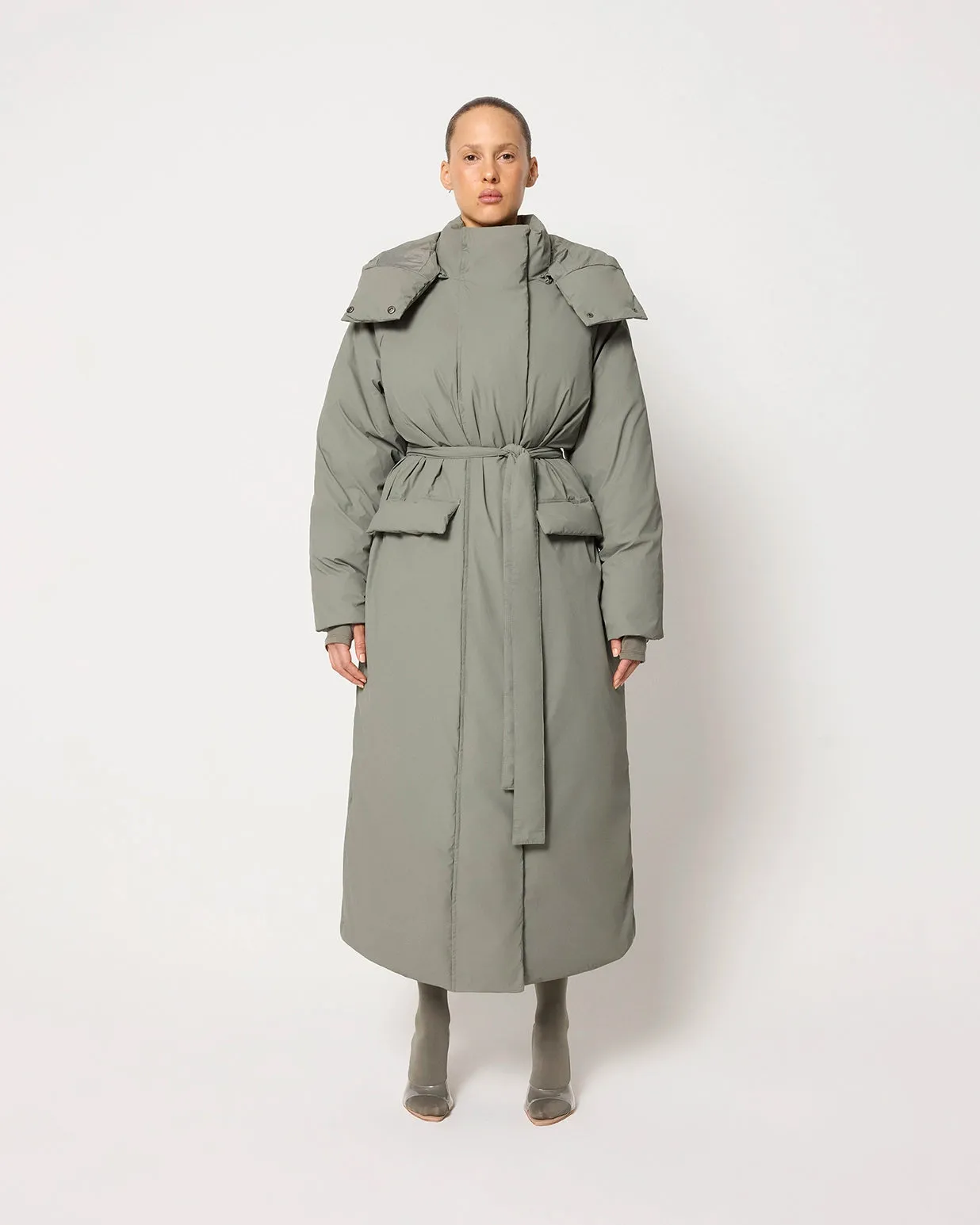 Puffer Coat | Dusty Olive