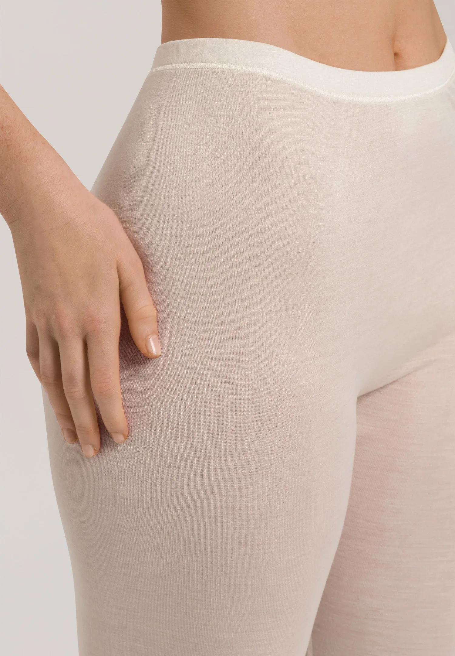 Pure Silk Silk Leggings | Pale Cream 71710-116